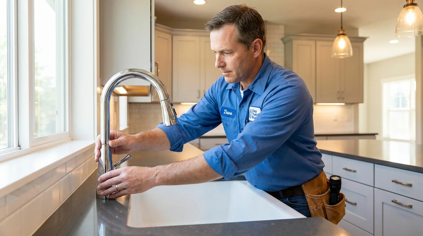 Kitchen faucet installation by Johns Plumbing LLC in Colorado City