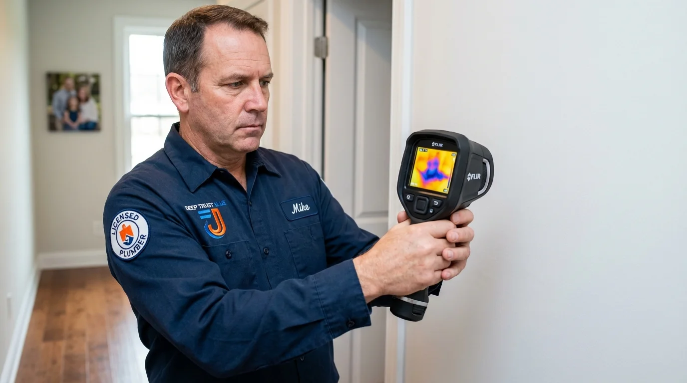 Thermal imaging leak detection by Johns Plumbing LLC in Colorado City